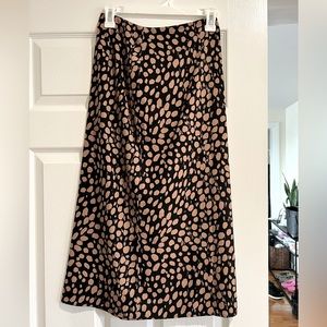 Vici Chestnuts Popping Printed Midi Skirt